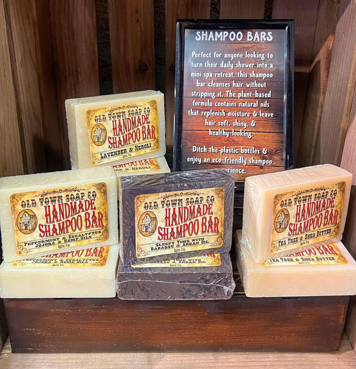 Peppermint Eucalyptus Jojoba & Hemp Seed Oil Shampoo Bar-Peppermint Eucalyptus Jojoba & Hemp Seed Oil Shampoo Bar
