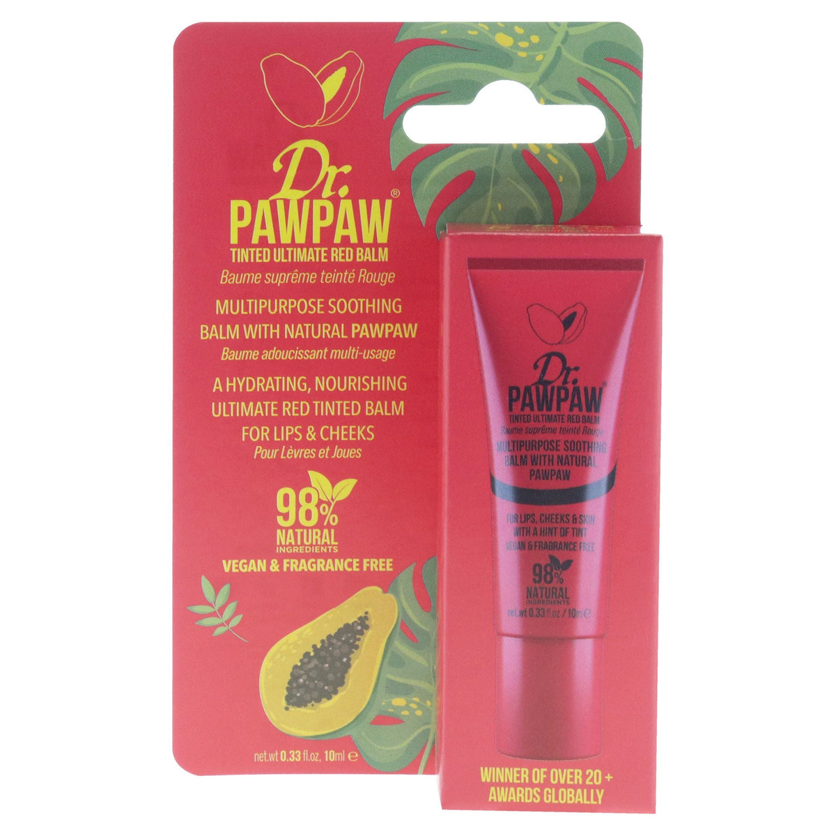 Multipurpose Tinted Balm - Ultimate Red by Dr. PawPaw for Women - 0.33 oz Makeup-Multipurpose Tinted Balm - Ultimate Red by Dr. PawPaw for Women - 0.33 oz Makeup