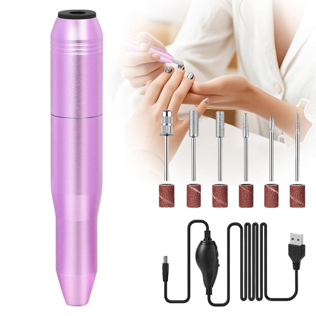 Portable Electric Nail Drill, Professional Nail File Kit for Acrylic, Gel Nails, Manicure Pedicure with Nail Drill Bits Sanding Bands Rose gold-Portable Electric Nail Drill, Professional Nail File Kit for Acrylic, Gel Nails, Manicure Pedicure with Nail Drill Bits Sanding Bands Rose gold