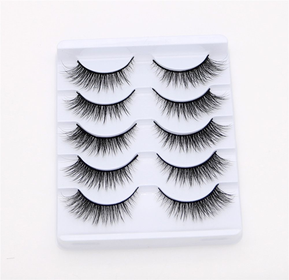 5Pairs Soft Fake Eyelashes Handmade Thick Wispy 3D Faux Mink Eyelash Natural Long Lashes Winged Lash Wholesale Eyelash Extension-5Pairs Soft Fake Eyelashes Handmade Thick Wispy 3D Faux Mink Eyelash Natural Long Lashes Winged Lash Wholesale Eyelash Extension