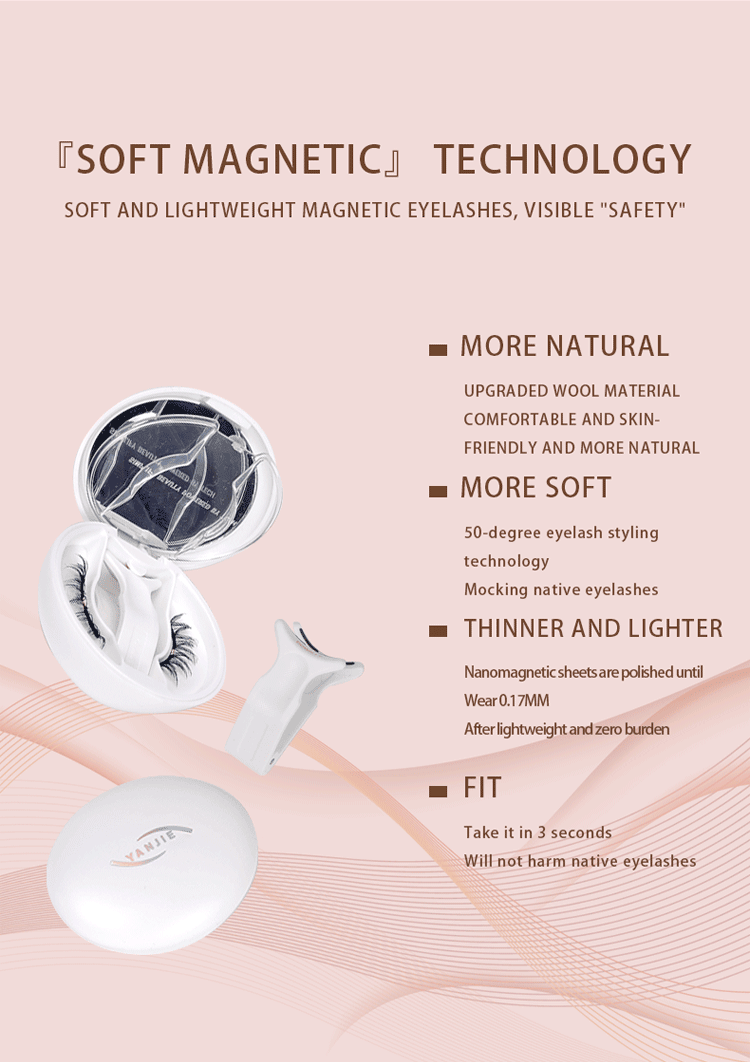 No Glue Soft Magnetic Clip On Eyelashes, Gentle Anime Doll Round Eye Reusable Lashes Cute Bright Baby Eye Makeup-No Glue Soft Magnetic Clip On Eyelashes, Gentle Anime Doll Round Eye Reusable Lashes Cute Bright Baby Eye Makeup