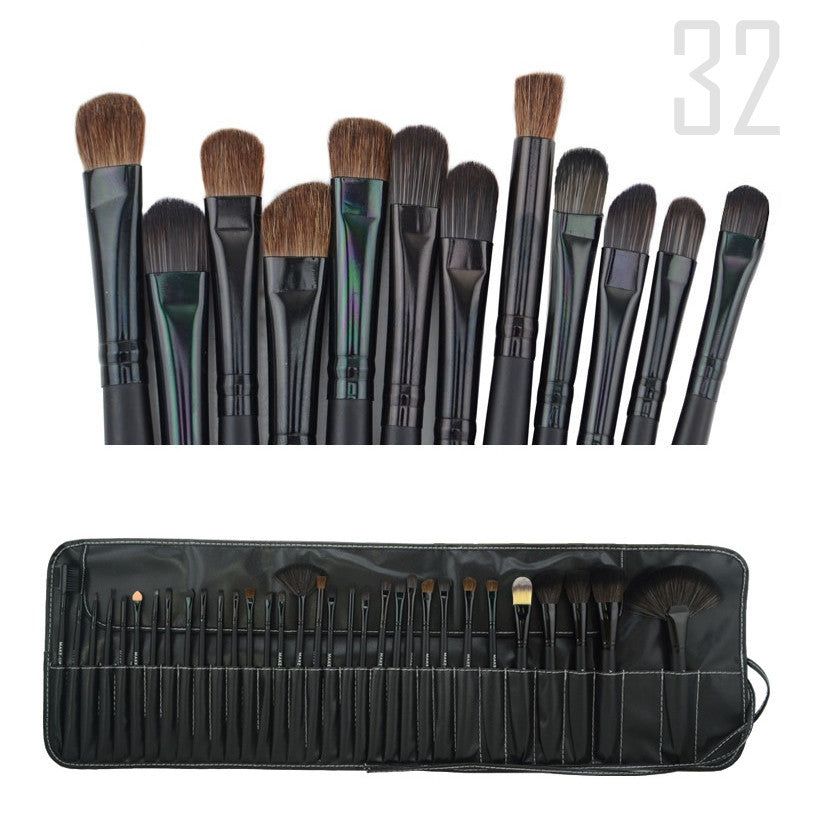 Sculptor 32 Piece High Quality Wooden Makeup Brush Set-Sculptor 32 Piece High Quality Wooden Makeup Brush Set