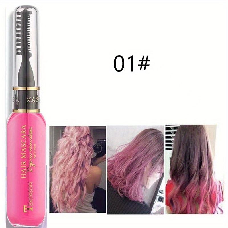 13 colors Disposable Hair Dye Comb - Washable Hair Tint for Party, Birthday, and Cosplay - Easy to Use and Safe-13 colors Disposable Hair Dye Comb - Washable Hair Tint for Party, Birthday, and Cosplay - Easy to Use and Safe