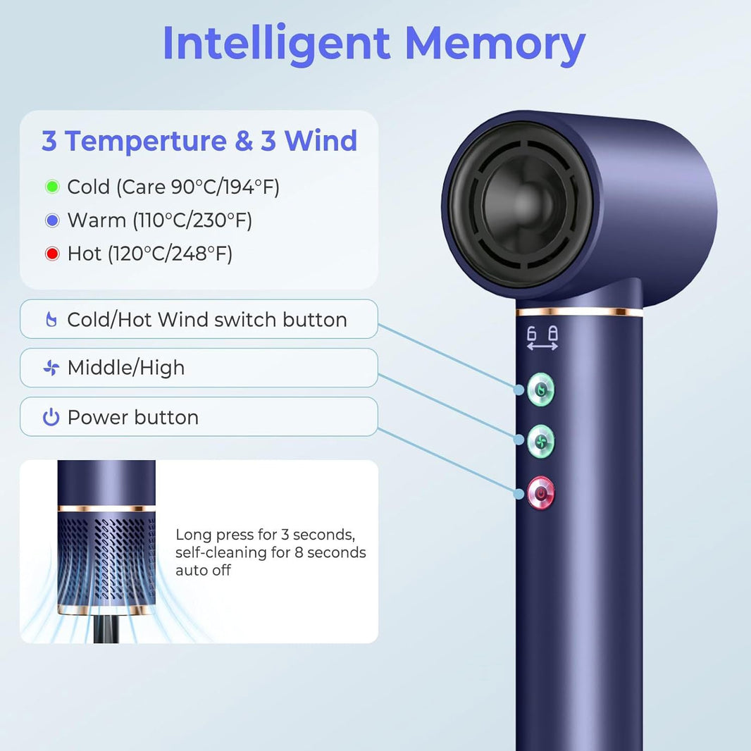 Professional Hair Dryer Brush 110000RPM High Speed Hair Dryer 5 In 1 Hair Styler Hot Air Brush Negative Ions Blow Dryer Brush Automatic Curling Iron Air Curler-Professional Hair Dryer Brush 110000RPM High Speed Hair Dryer 5 In 1 Hair Styler Hot Air Brush Negative Ions Blow Dryer Brush Automatic Curling Iron Air Curler