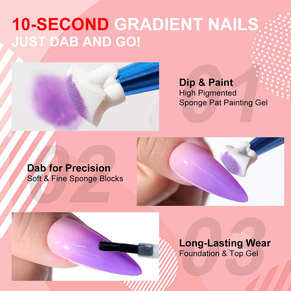 Limegirl Gradient Painting Gel, 9 Bright Colors Ombre GelNail Polish for Pigment Pat Nails Nails French ManicureSoak Off UV Set-Limegirl Gradient Painting Gel, 9 Bright Colors Ombre GelNail Polish for Pigment Pat Nails Nails French ManicureSoak Off UV Set