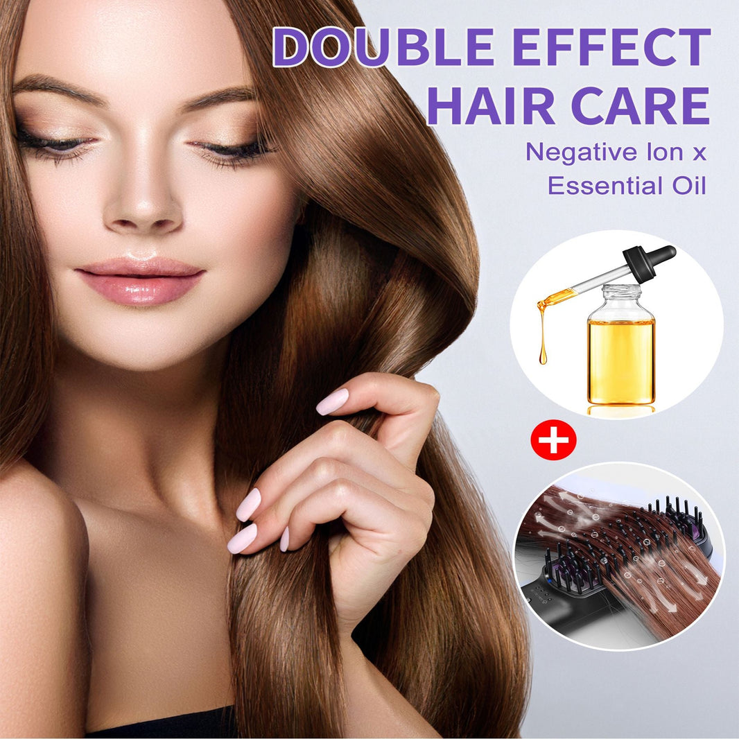 Hair Straightener Brush, Ionic Plus Steam Straightening Brush for Smooth, Anti-frizz Hair, Anti-Scald Ceramic Straightening Comb, Heated Straightener Brush Flat Iron Fast Heating for Home Salon-Hair Straightener Brush, Ionic Plus Steam Straightening Brush for Smooth, Anti-frizz Hair, Anti-Scald Ceramic Straightening Comb, Heated Straightener Brush Flat Iron Fast Heating for Home Salon