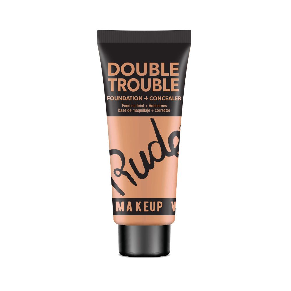 RUDE Double Trouble Foundation + Concealer-RUDE Double Trouble Foundation + Concealer