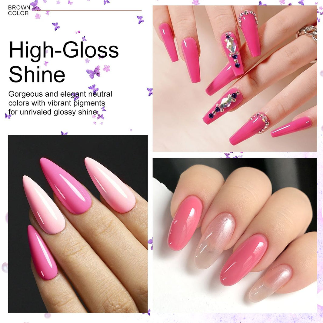 LIMEGIRL 6pcs Gel Polish Set 6 Vibrant Colors UV Gel NailPolish Red Blue Green Hema TMPTA TPO 3-free AllSeasons NailGel for Christmas Gift Women Girls-LIMEGIRL 6pcs Gel Polish Set 6 Vibrant Colors UV Gel NailPolish Red Blue Green Hema TMPTA TPO 3-free AllSeasons NailGel for Christmas Gift Women Girls
