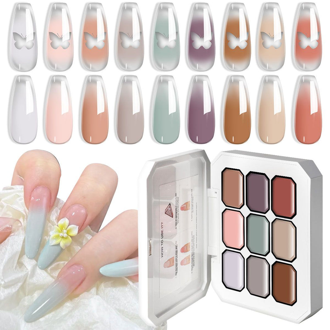 Limegirl Gradient Painting Gel, 9 Bright Colors Ombre GelNail Polish for Pigment Pat Nails Nails French ManicureSoak Off UV Set-Limegirl Gradient Painting Gel, 9 Bright Colors Ombre GelNail Polish for Pigment Pat Nails Nails French ManicureSoak Off UV Set