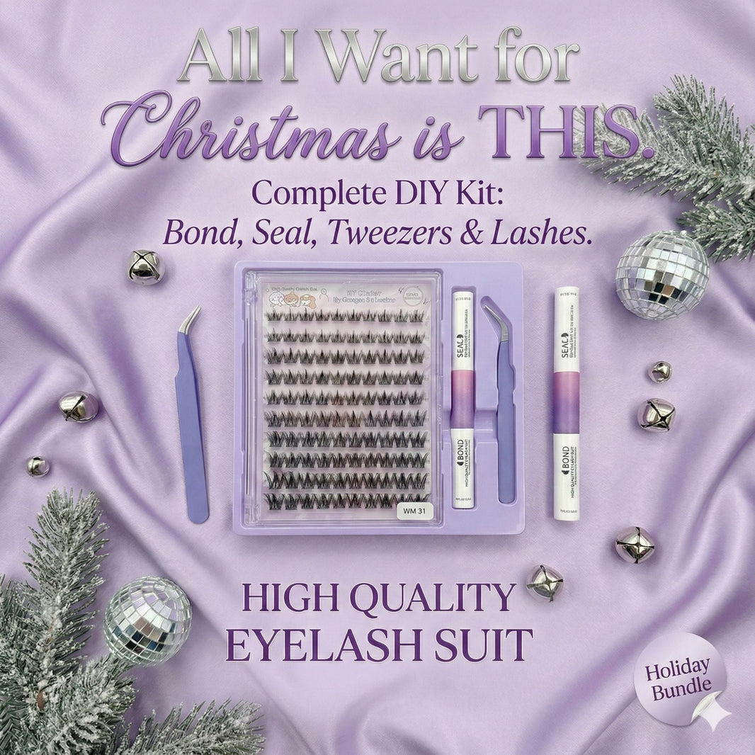 AYCUE Holiday Glam Christmas Special Edition High-Quality Eyelash Suit Subtle Natural Soft Finish Clean Band DIY Fluffy Lash Extension for Festive Looks-AYCUE Holiday Glam Christmas Special Edition High-Quality Eyelash Suit Subtle Natural Soft Finish Clean Band DIY Fluffy Lash Extension for Festive Looks