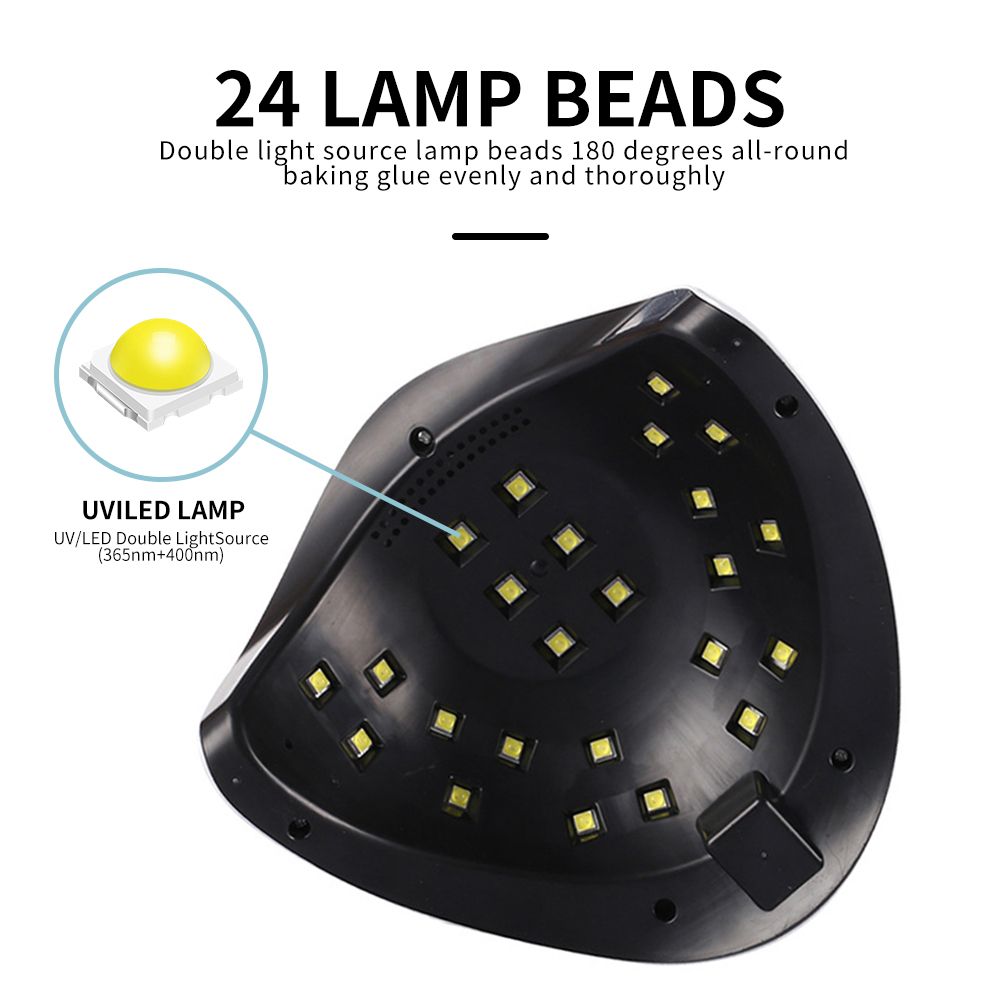 UV Light for Nails, 24LED UV LED Nail Lamp for Gel Polish,Fast Nail Dryer with Automatic Sensor, 3 Timer Setting,Small and Portable, LED Nail Light for Fingernail andToenail gel deunias-UV Light for Nails, 24LED UV LED Nail Lamp for Gel Polish,Fast Nail Dryer with Automatic Sensor, 3 Timer Setting,Small and Portable, LED Nail Light for Fingernail andToenail gel deunias