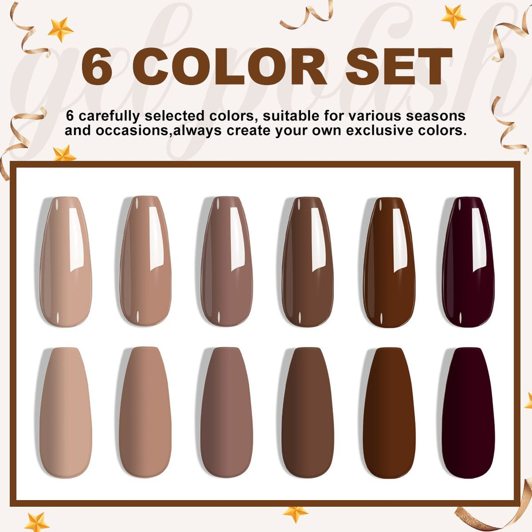 LIMEGIRL 6pcs Gel Polish Set 6 Vibrant Colors UV Gel NailPolish Red Blue Green Hema TMPTA TPO 3-free AllSeasons NailGel for Christmas Gift Women Girls-LIMEGIRL 6pcs Gel Polish Set 6 Vibrant Colors UV Gel NailPolish Red Blue Green Hema TMPTA TPO 3-free AllSeasons NailGel for Christmas Gift Women Girls