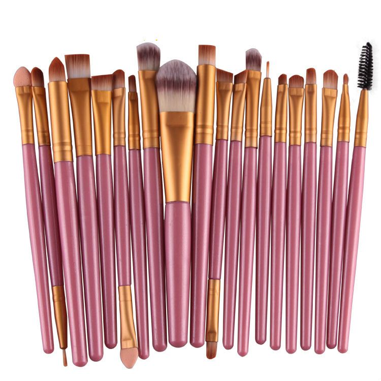 20Pcs Makeup Brushes Set Professional Plastic Handle Soft Synthetic Hair Powder Foundation Eyeshadow Make Up Brushes Cosmetics-20Pcs Makeup Brushes Set Professional Plastic Handle Soft Synthetic Hair Powder Foundation Eyeshadow Make Up Brushes Cosmetics
