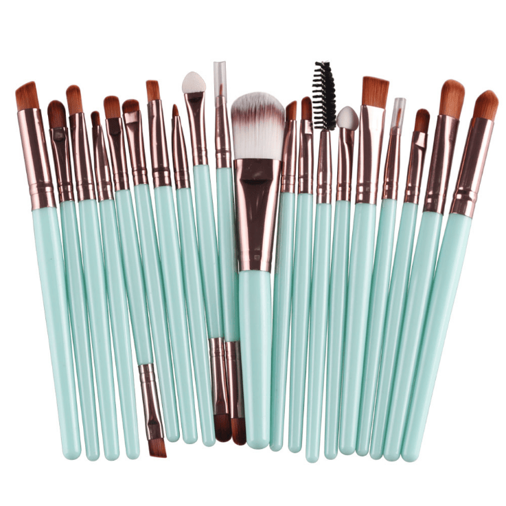 20Pcs Makeup Brushes Set Professional Plastic Handle Soft Synthetic Hair Powder Foundation Eyeshadow Make Up Brushes Cosmetics-20Pcs Makeup Brushes Set Professional Plastic Handle Soft Synthetic Hair Powder Foundation Eyeshadow Make Up Brushes Cosmetics