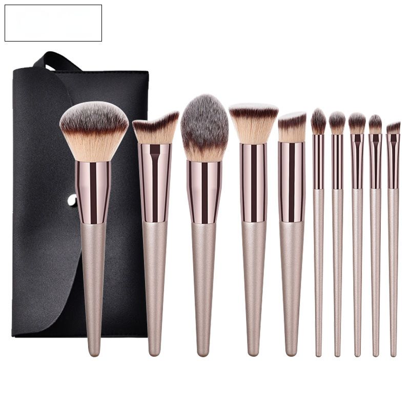 10pcs High Quality Professional Makeup Brushes Set Eyeshadow Brown Foundation Powder Cosmetic-10pcs High Quality Professional Makeup Brushes Set Eyeshadow Brown Foundation Powder Cosmetic
