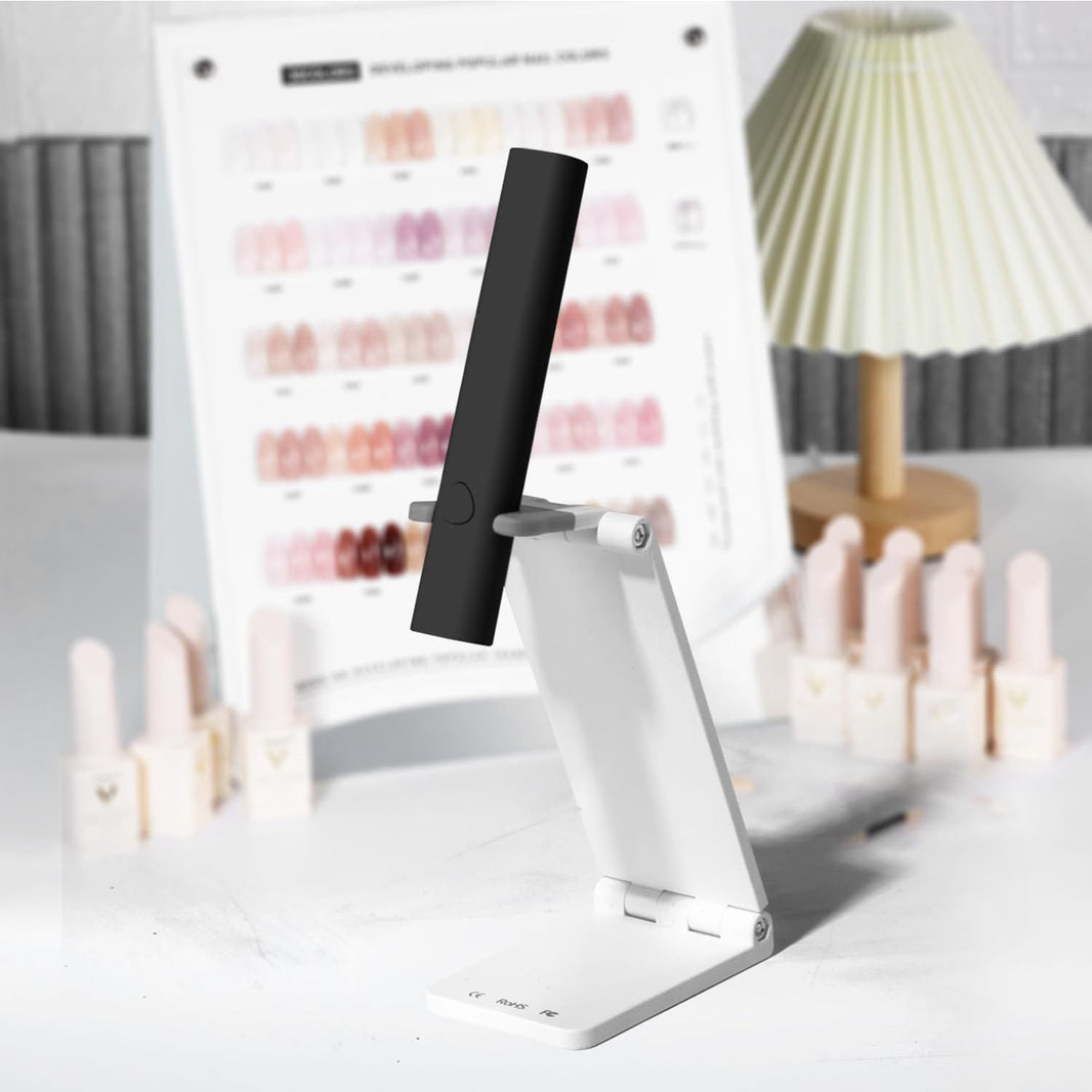 UV Light for Gel Nails, Mini U V LED Nail Lamp Handheld with Stand, Portable Nail Dryer Rechargeable USB Cordless for Fast Drying, Black-UV Light for Gel Nails, Mini U V LED Nail Lamp Handheld with Stand, Portable Nail Dryer Rechargeable USB Cordless for Fast Drying, Black