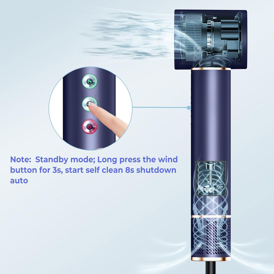Professional Hair Dryer Brush 110000RPM High Speed Hair Dryer 5 In 1 Hair Styler Hot Air Brush Negative Ions Blow Dryer Brush Automatic Curling Iron Air Curler-Professional Hair Dryer Brush 110000RPM High Speed Hair Dryer 5 In 1 Hair Styler Hot Air Brush Negative Ions Blow Dryer Brush Automatic Curling Iron Air Curler