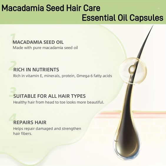 ELMOOSA Shine & Soft Hair Care Oil Capsules,Hair Vitamins Completes Daily Haircare /Enriched With Camellia Oil And A Variety Of Essential Oils-ELMOOSA Shine & Soft Hair Care Oil Capsules,Hair Vitamins Completes Daily Haircare /Enriched With Camellia Oil And A Variety Of Essential Oils