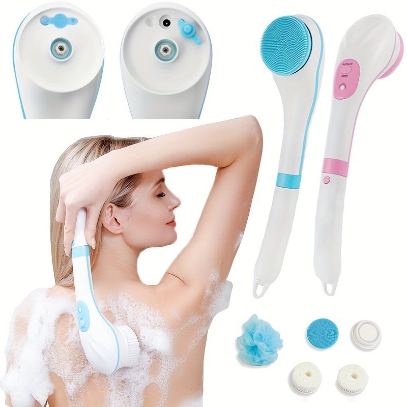 Luxurious Electric Bath Shower Brush: Pamper Yourself with a Relaxing Massage & Exfoliation!-Luxurious Electric Bath Shower Brush: Pamper Yourself with a Relaxing Massage & Exfoliation!