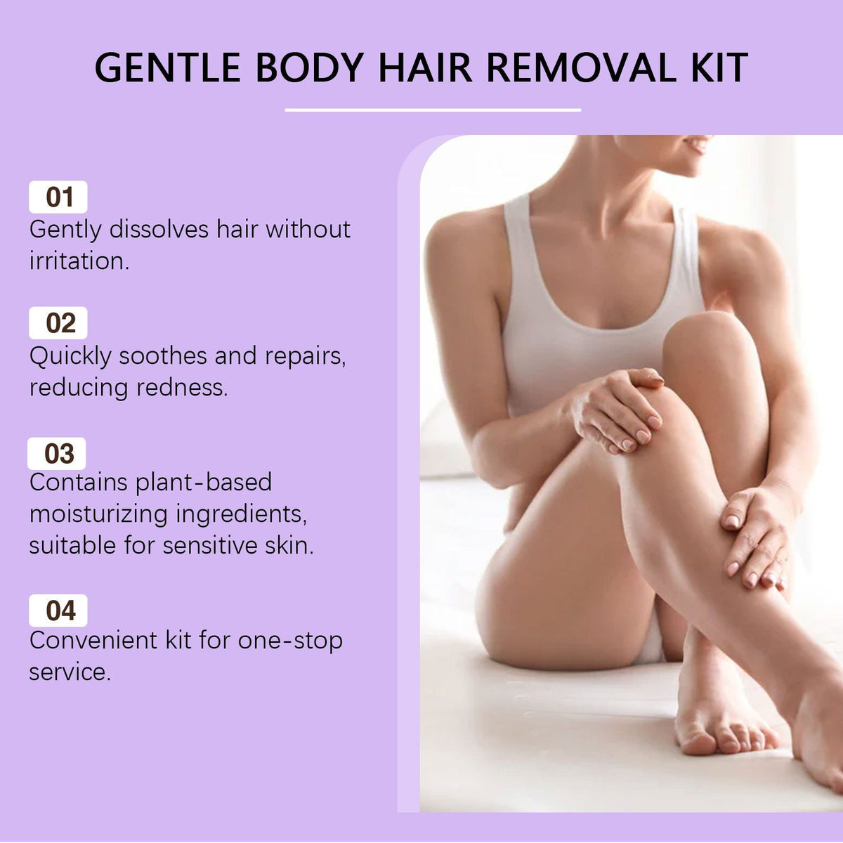 Gentle At-Home Body Hair Removal Kit, Skin Friendly Depilatory Cream & Foam Set, Painless Body Hair Remover for Arms Legs Underarms Smooth Skin Care-Gentle At-Home Body Hair Removal Kit, Skin Friendly Depilatory Cream & Foam Set, Painless Body Hair Remover for Arms Legs Underarms Smooth Skin Care
