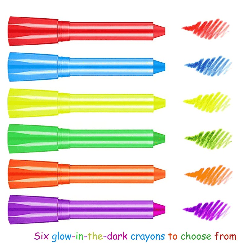 6 Pcs Glow In The Dark Face Body Paint, UV Black Light Glow Makeup Kit For Adult, Non-Toxic Fluorescent Face Paints Crayons For Birthday Party Halloween Masquerade Makeup-6 Pcs Glow In The Dark Face Body Paint, UV Black Light Glow Makeup Kit For Adult, Non-Toxic Fluorescent Face Paints Crayons For Birthday Party Halloween Masquerade Makeup