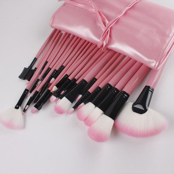 Sculptor 32 Piece High Quality Wooden Makeup Brush Set-Sculptor 32 Piece High Quality Wooden Makeup Brush Set