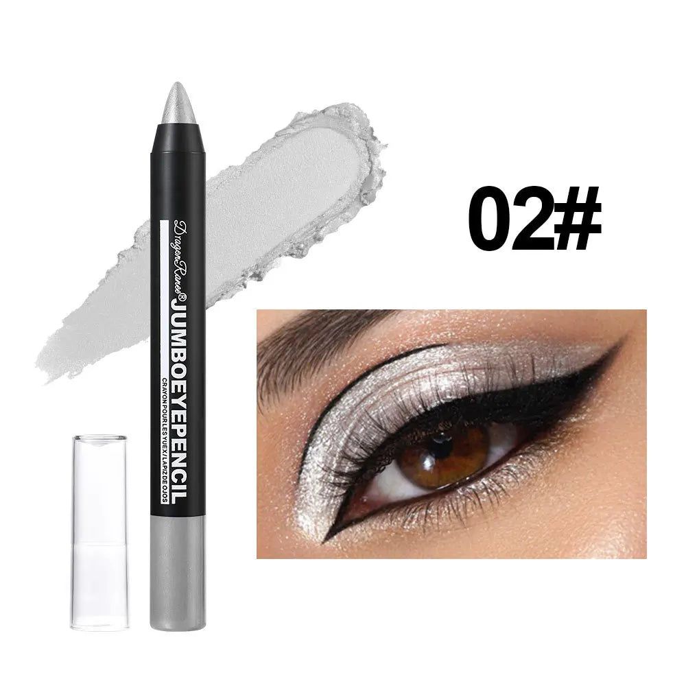 Smoky Dark Green Eyeshadow Pencil Stick Waterproof Pearlescent 12 Colors Metallic Glitter Eye Shadow Highlighter Pen Makeup Tool-Smoky Dark Green Eyeshadow Pencil Stick Waterproof Pearlescent 12 Colors Metallic Glitter Eye Shadow Highlighter Pen Makeup Tool