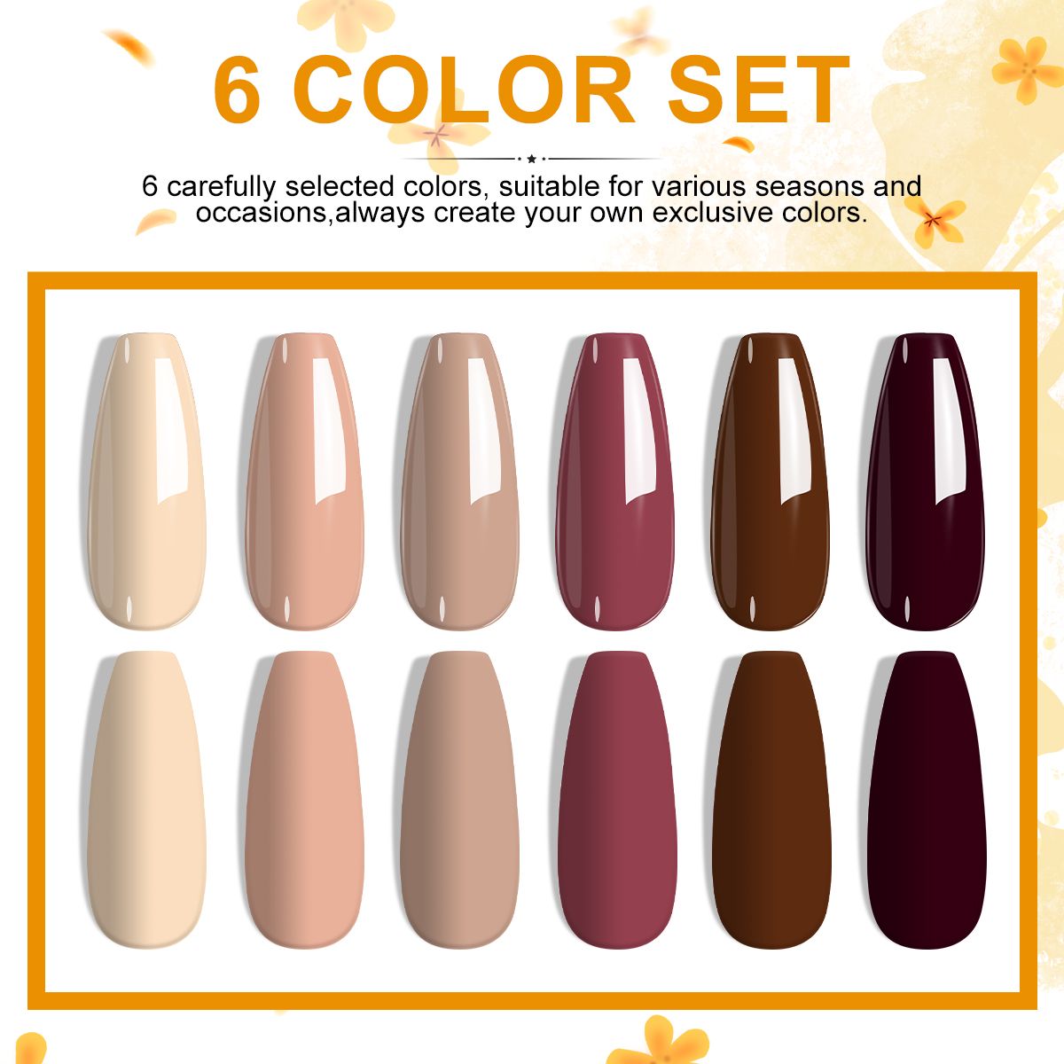 LIMEGIRL 6pcs Gel Polish Set 6 Vibrant Colors UV Gel NailPolish Red Blue Green Hema TMPTA TPO 3-free AllSeasons NailGel for Christmas Gift Women Girls-LIMEGIRL 6pcs Gel Polish Set 6 Vibrant Colors UV Gel NailPolish Red Blue Green Hema TMPTA TPO 3-free AllSeasons NailGel for Christmas Gift Women Girls