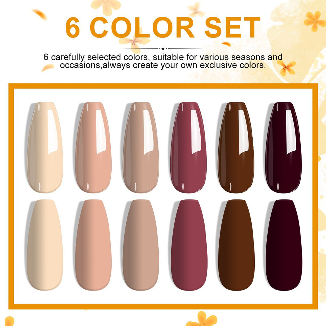 LIMEGIRL 6pcs Gel Polish Set 6 Vibrant Colors UV Gel NailPolish Red Blue Green Hema TMPTA TPO 3-free AllSeasons NailGel for Christmas Gift Women Girls-LIMEGIRL 6pcs Gel Polish Set 6 Vibrant Colors UV Gel NailPolish Red Blue Green Hema TMPTA TPO 3-free AllSeasons NailGel for Christmas Gift Women Girls