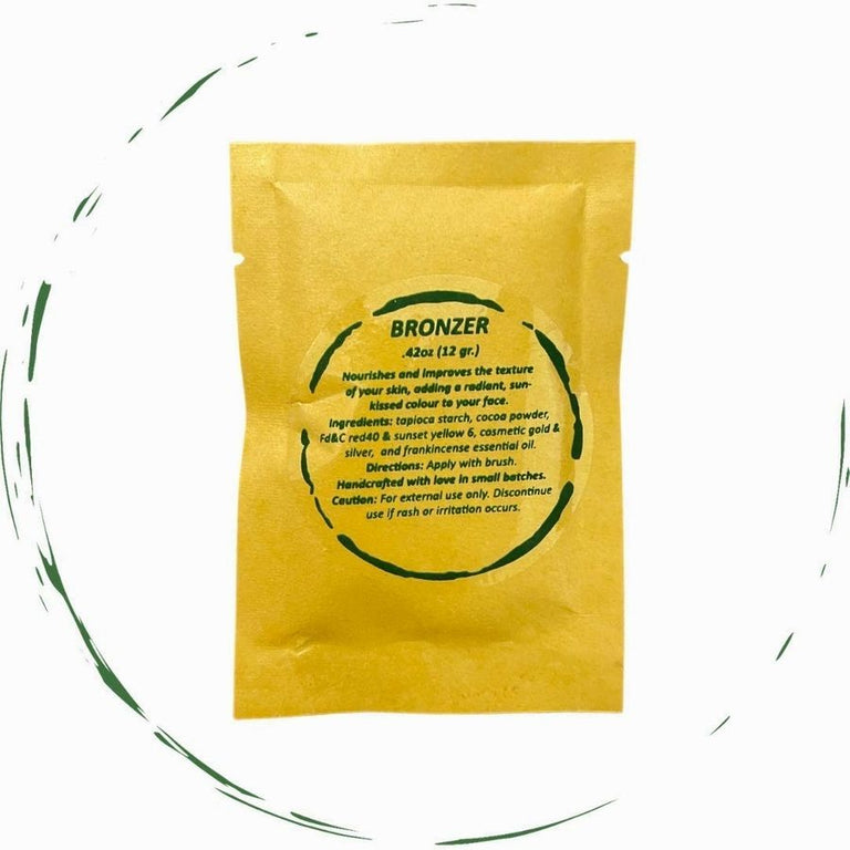 BeNat All-Natural Bronzer Loose Powder - Eco-Friendly Reusable Bamboo Case Vegan Face Makeup for a Healthy Sun-Kissed Glow