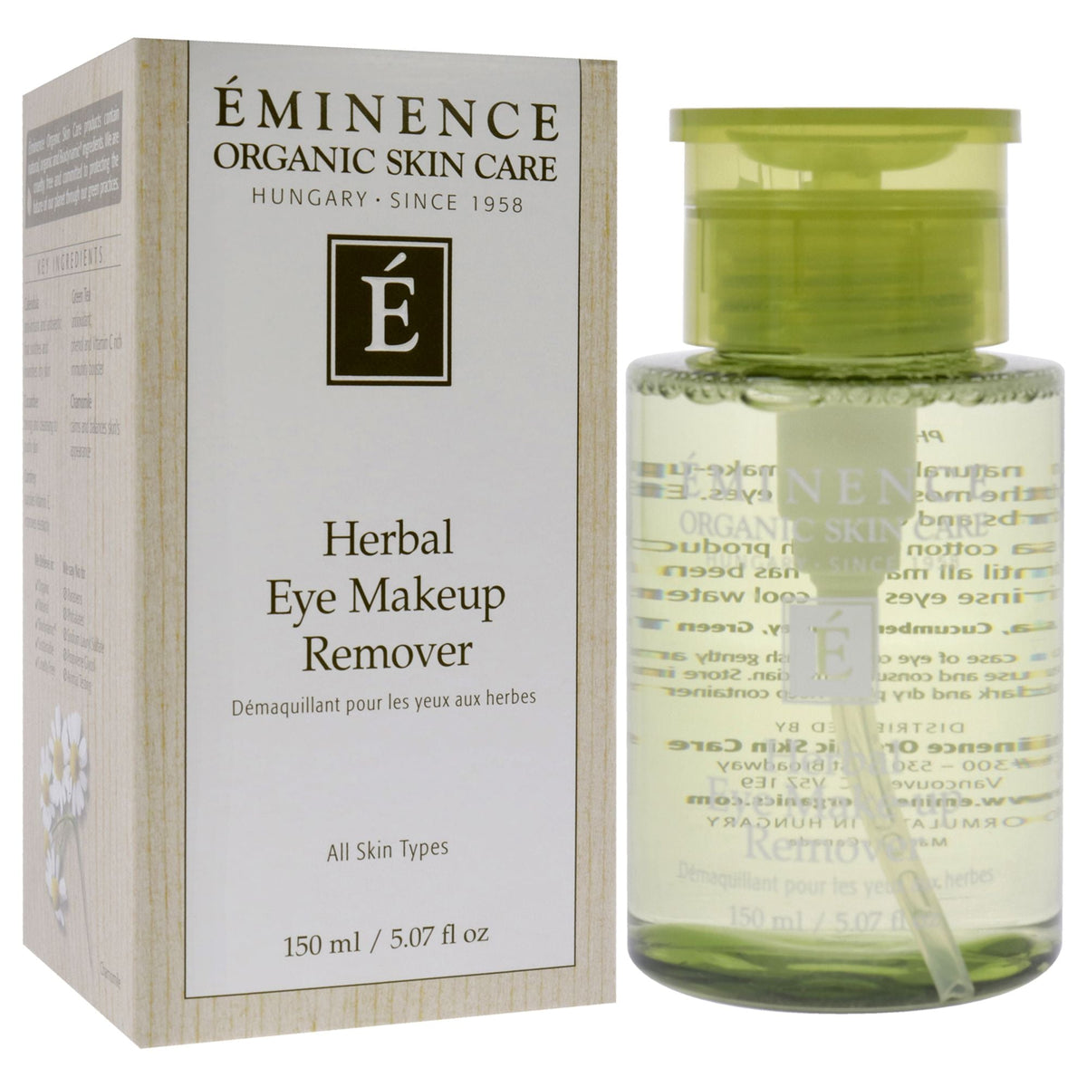 Herbal Eye Makeup Remover by Eminence for Unisex - 5.07 oz Makeup Remover-Herbal Eye Makeup Remover by Eminence for Unisex - 5.07 oz Makeup Remover
