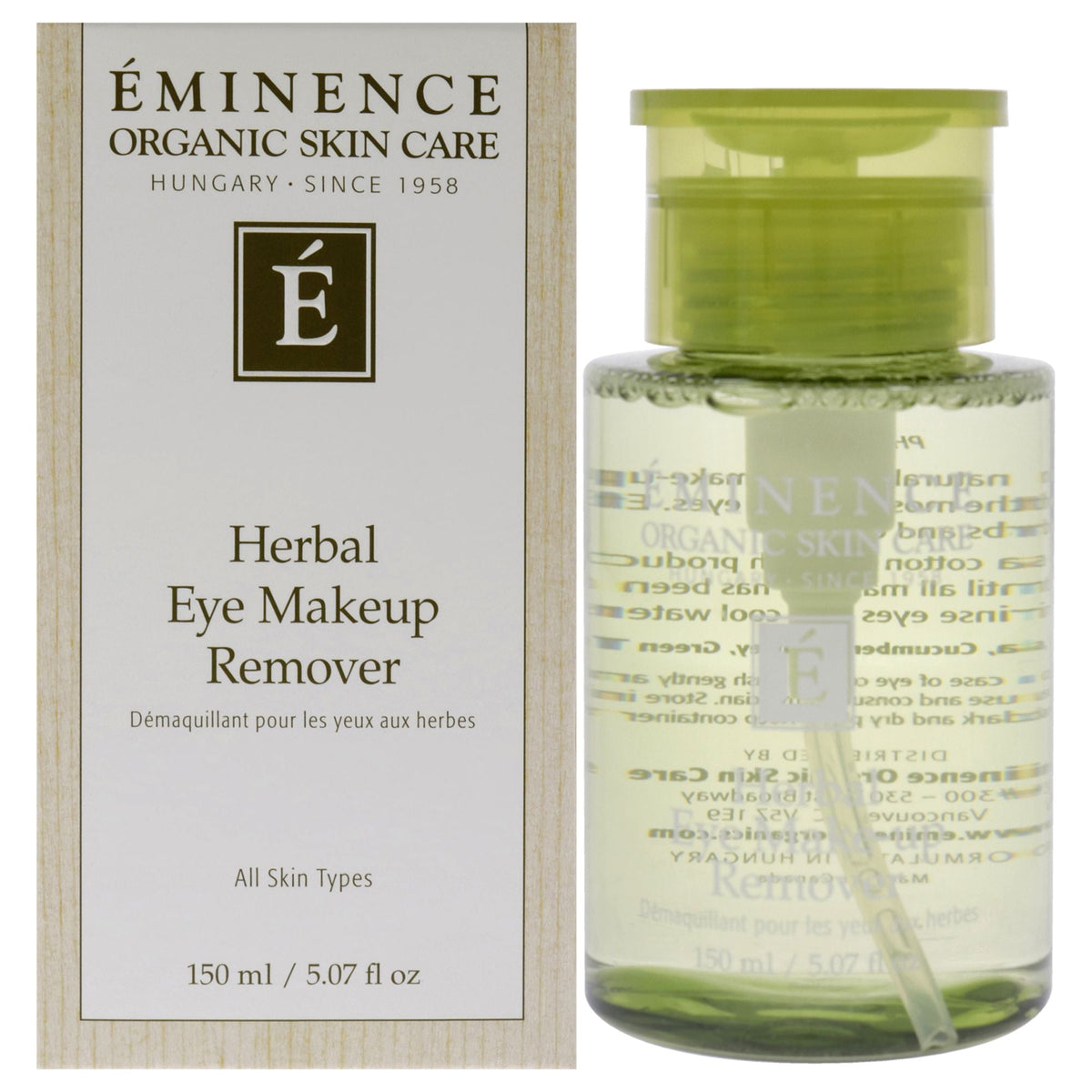Herbal Eye Makeup Remover by Eminence for Unisex - 5.07 oz Makeup Remover-Herbal Eye Makeup Remover by Eminence for Unisex - 5.07 oz Makeup Remover