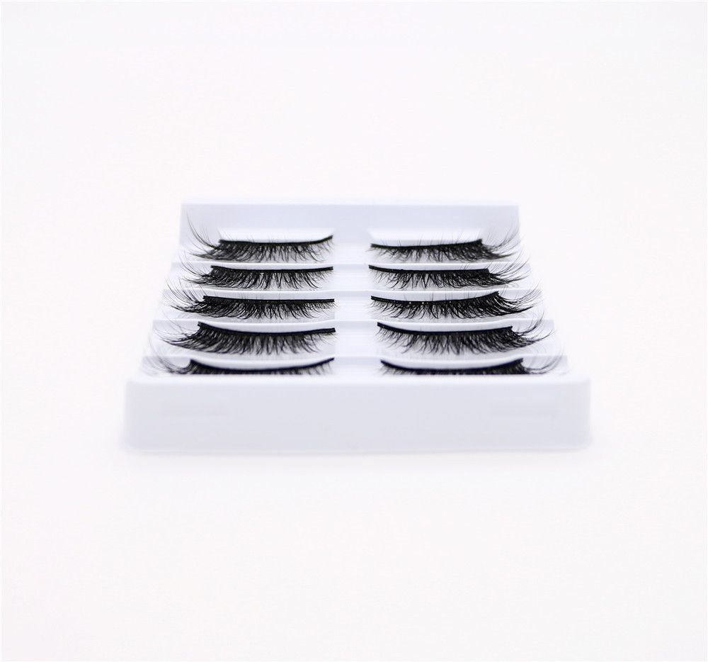 5Pairs Soft Fake Eyelashes Handmade Thick Wispy 3D Faux Mink Eyelash Natural Long Lashes Winged Lash Wholesale Eyelash Extension-5Pairs Soft Fake Eyelashes Handmade Thick Wispy 3D Faux Mink Eyelash Natural Long Lashes Winged Lash Wholesale Eyelash Extension