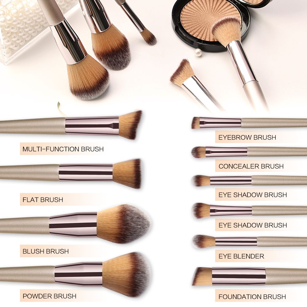 10pcs Set Makeup Brushes Tool Set Cosmetic Powder Eye Shadow Foundation Blush Blending Beauty Maquiagem Beauty Kit for Party-10pcs Set Makeup Brushes Tool Set Cosmetic Powder Eye Shadow Foundation Blush Blending Beauty Maquiagem Beauty Kit for Party