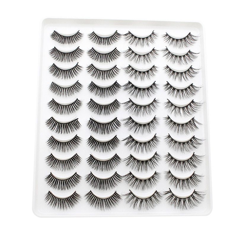 20 Pairs Mink Lashes Natural False Eyelashes Dramatic Volume Fake Lashes Soft Thick Long Eyelashes Wispy Makeup Extension 2022-20 Pairs Mink Lashes Natural False Eyelashes Dramatic Volume Fake Lashes Soft Thick Long Eyelashes Wispy Makeup Extension 2022