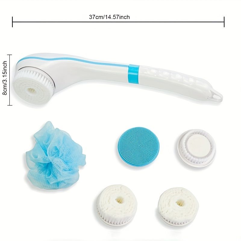 Luxurious Electric Bath Shower Brush: Pamper Yourself with a Relaxing Massage & Exfoliation!-Luxurious Electric Bath Shower Brush: Pamper Yourself with a Relaxing Massage & Exfoliation!