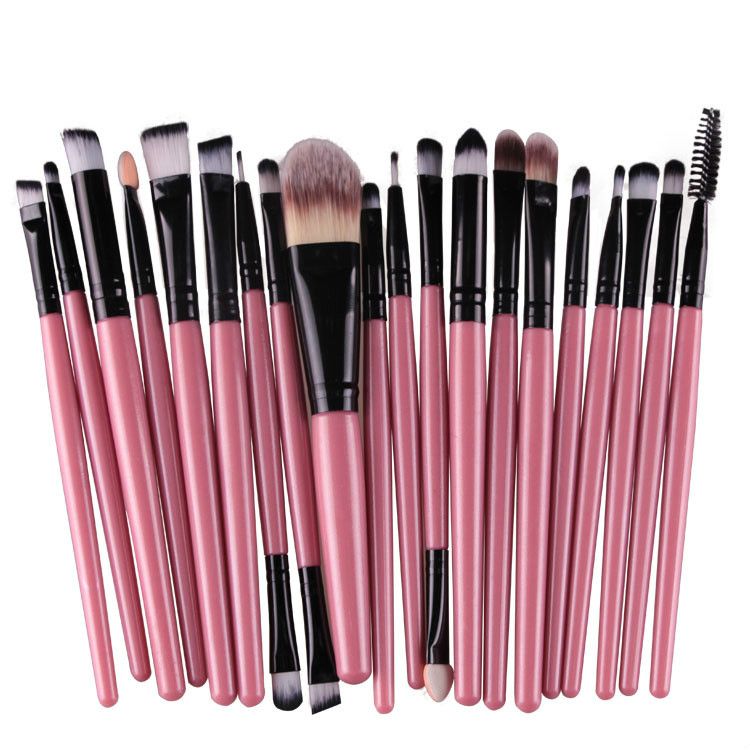 20Pcs Makeup Brushes Set Professional Plastic Handle Soft Synthetic Hair Powder Foundation Eyeshadow Make Up Brushes Cosmetics-20Pcs Makeup Brushes Set Professional Plastic Handle Soft Synthetic Hair Powder Foundation Eyeshadow Make Up Brushes Cosmetics
