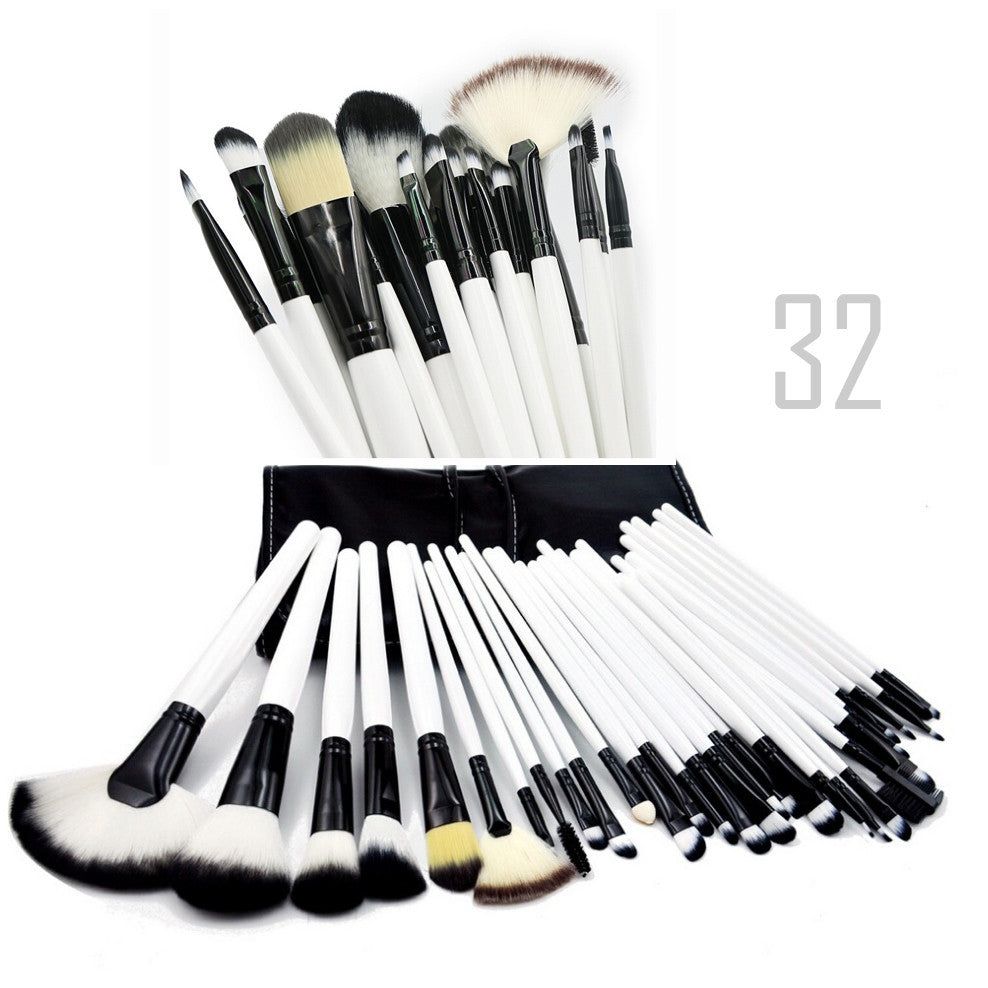 Sculptor 32 Piece High Quality Wooden Makeup Brush Set-Sculptor 32 Piece High Quality Wooden Makeup Brush Set
