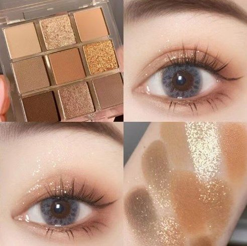 9 colors Shiny Eyeshadow Palette Matte Butter and Orange Brown Plate Earth-toned shimmering pearlescent  2025 new-9 colors Shiny Eyeshadow Palette Matte Butter and Orange Brown Plate Earth-toned shimmering pearlescent  2025 new