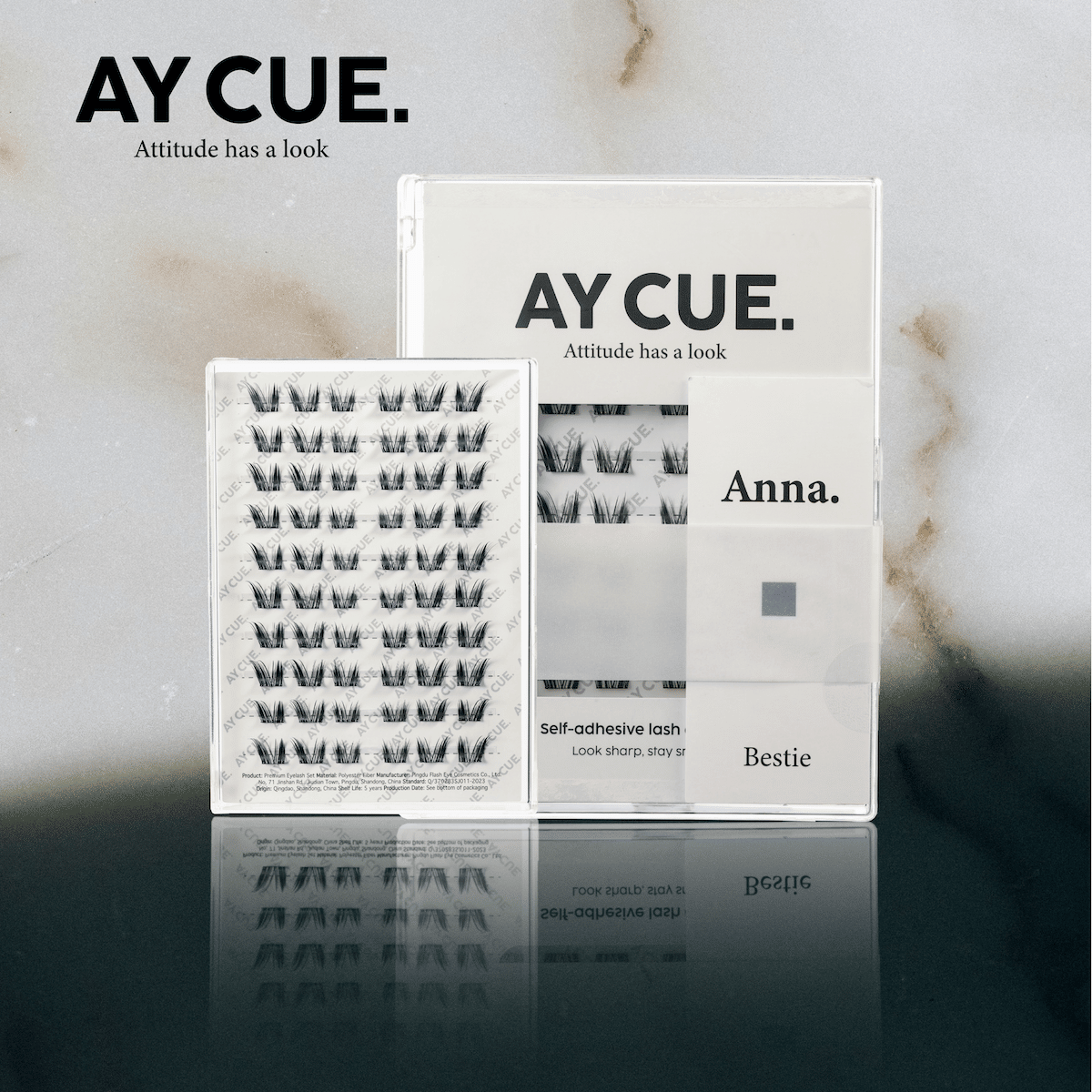 AYCUE #ANNA# Self-adhesive Lash Clusters C Curl 10-14mm 60 Clusters Glue-free Eyelashes Extensions for Natural Look Easy Application Lightweight & Reusable Cosmetic-AYCUE #ANNA# Self-adhesive Lash Clusters C Curl 10-14mm 60 Clusters Glue-free Eyelashes Extensions for Natural Look Easy Application Lightweight & Reusable Cosmetic