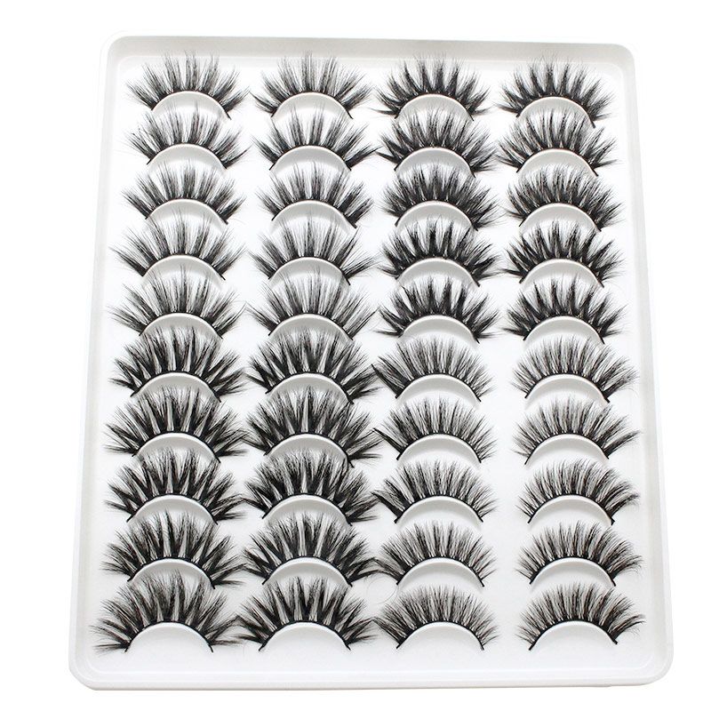 20 Pairs Mink Lashes Natural False Eyelashes Dramatic Volume Fake Lashes Soft Thick Long Eyelashes Wispy Makeup Extension 2022-20 Pairs Mink Lashes Natural False Eyelashes Dramatic Volume Fake Lashes Soft Thick Long Eyelashes Wispy Makeup Extension 2022