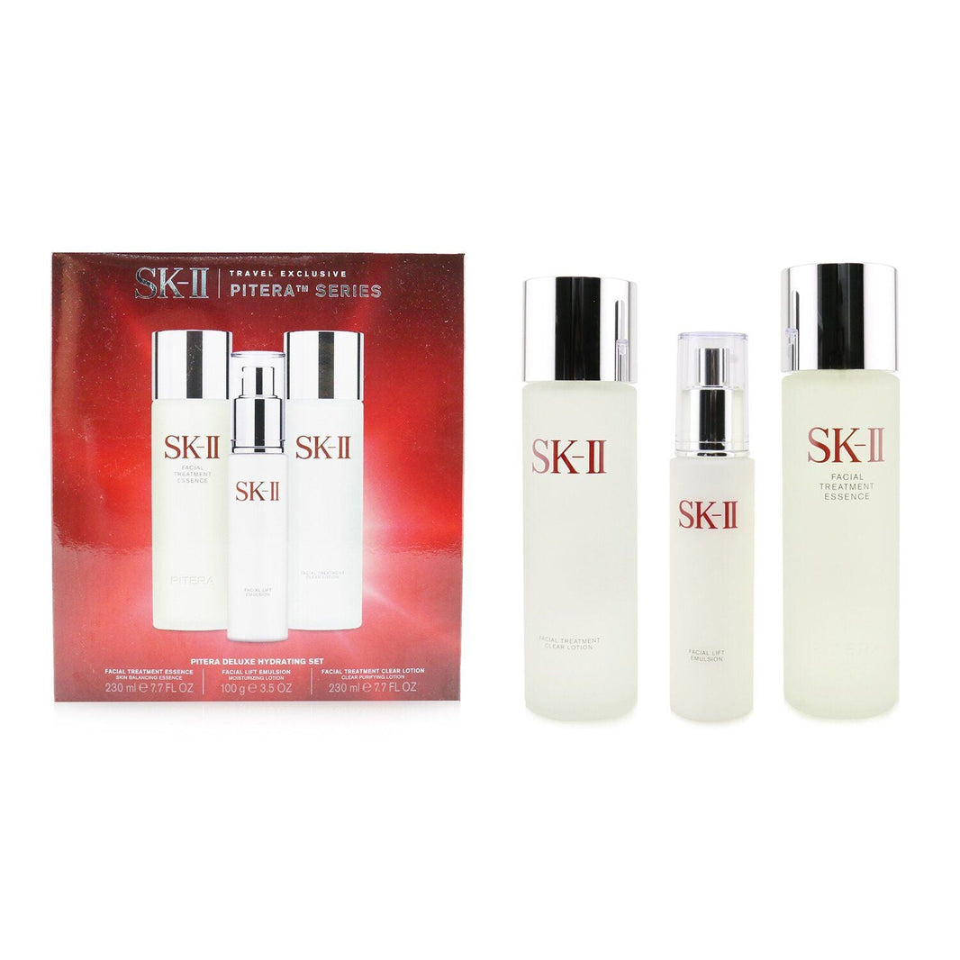 Pitera Deluxe Hydrating 3-Pieces Set: Facial Treatment Essence 230ml + Facial Lift Emulsion 100g + Facial Treatment Clear Lotion 230ml-Pitera Deluxe Hydrating 3-Pieces Set: Facial Treatment Essence 230ml + Facial Lift Emulsion 100g + Facial Treatment Clear Lotion 230ml