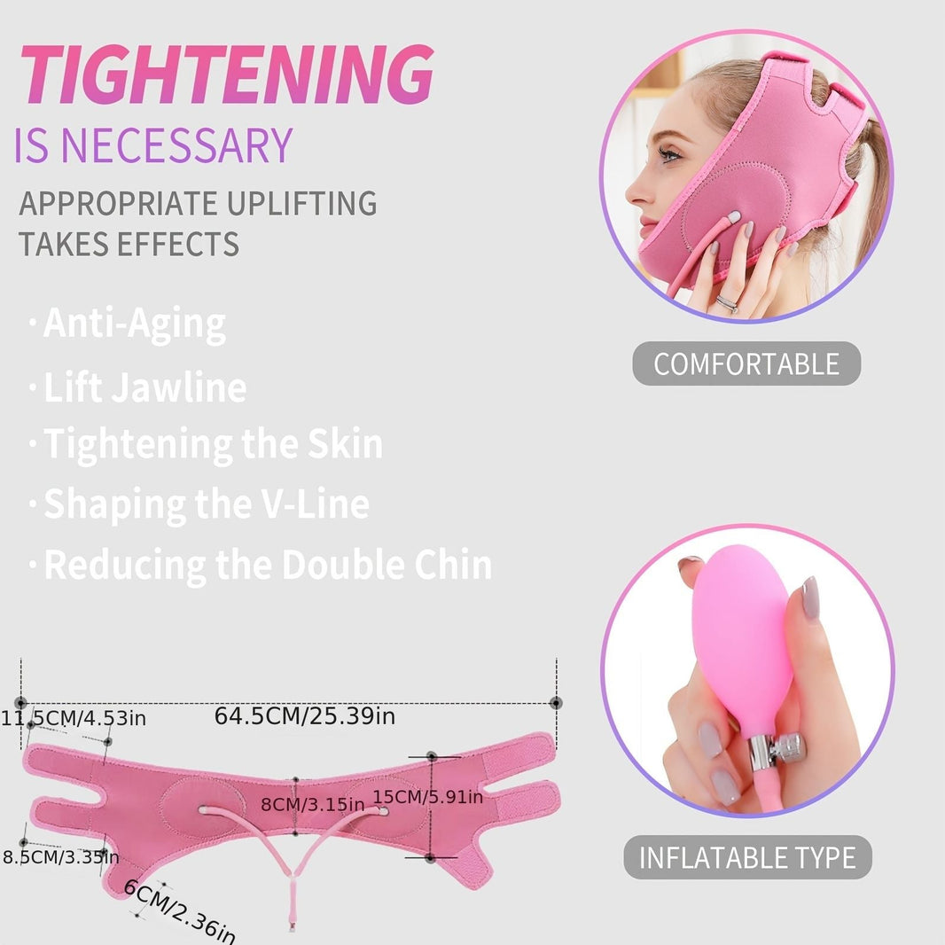 Rejuvenate Your Skin Instantly with the Adjustable V Line Face Mask - Face Lifting Strap, Double Chin Reducer, and Face Lifting Belt!-Rejuvenate Your Skin Instantly with the Adjustable V Line Face Mask - Face Lifting Strap, Double Chin Reducer, and Face Lifting Belt!