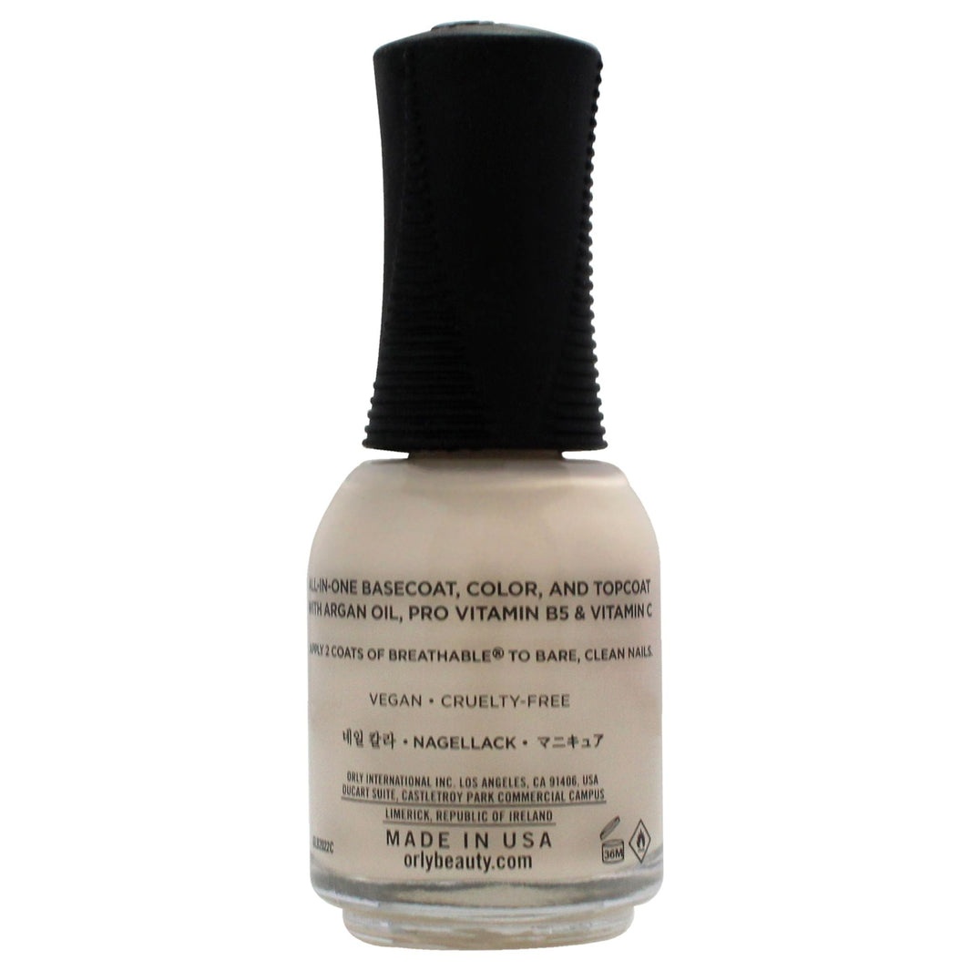 Breathable Treatment Plus Color - 20949 Almond Milk by Orly for Women - 0.6 oz Nail Polish-Breathable Treatment Plus Color - 20949 Almond Milk by Orly for Women - 0.6 oz Nail Polish
