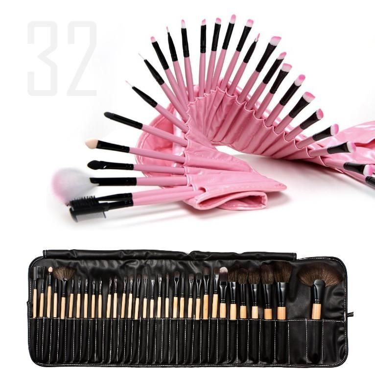 Sculptor 32 Piece High Quality Wooden Makeup Brush Set-Sculptor 32 Piece High Quality Wooden Makeup Brush Set