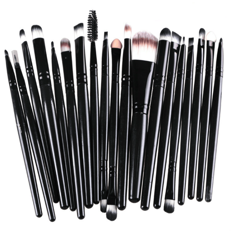 20Pcs Makeup Brushes Set Professional Plastic Handle Soft Synthetic Hair Powder Foundation Eyeshadow Make Up Brushes Cosmetics-20Pcs Makeup Brushes Set Professional Plastic Handle Soft Synthetic Hair Powder Foundation Eyeshadow Make Up Brushes Cosmetics