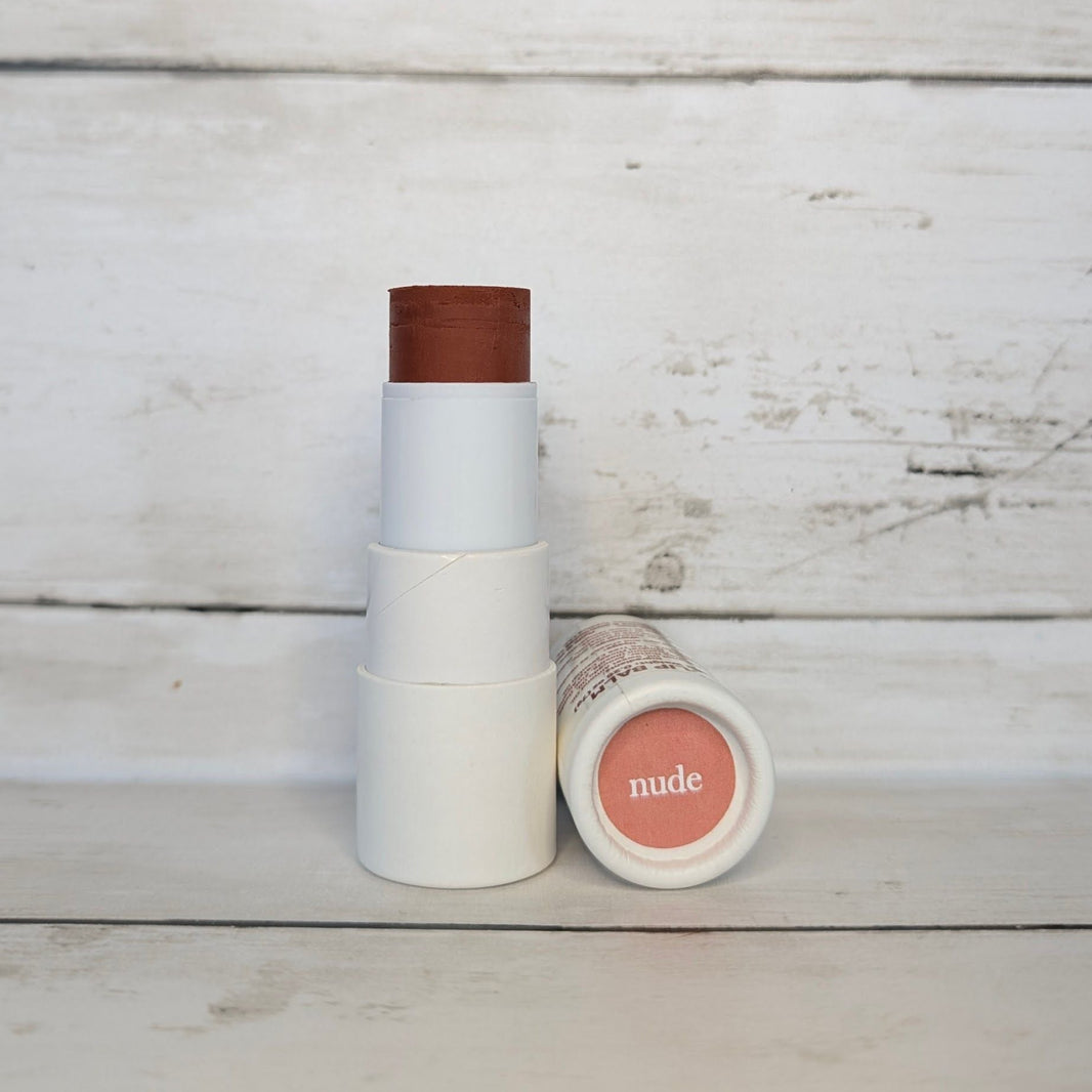 Lip & Cheek Bloom 2 in 1 Natural Lipstick & Blush - Long Lasting Hydrating Multi-Tasking Tinted Balm by BeNat-Lip & Cheek Bloom 2 in 1 Natural Lipstick & Blush - Long Lasting Hydrating Multi-Tasking Tinted Balm by BeNat