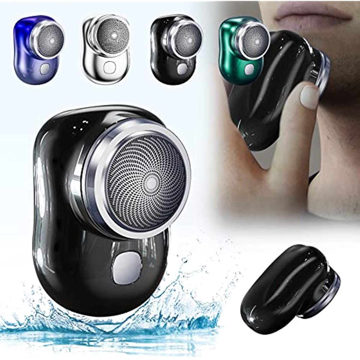 Electric Razor for Men; Mini-Shave Portable Electric Shaver; Pocket Size Portable Shaver -Wet and Dry Mens Razor USB Rechargeable Shaver Charging Easy One-Button Use for Home; Car; Travel (A-Black)-Electric Razor for Men; Mini-Shave Portable Electric Shaver; Pocket Size Portable Shaver -Wet and Dry Mens Razor USB Rechargeable Shaver Charging Easy One-Button Use for Home; Car; Travel (A-Black)
