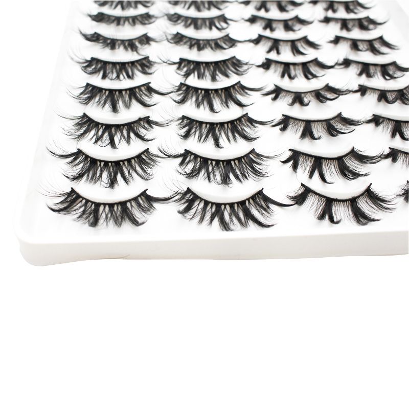 20 Pairs Mink Lashes Natural False Eyelashes Dramatic Volume Fake Lashes Soft Thick Long Eyelashes Wispy Makeup Extension 2022-20 Pairs Mink Lashes Natural False Eyelashes Dramatic Volume Fake Lashes Soft Thick Long Eyelashes Wispy Makeup Extension 2022