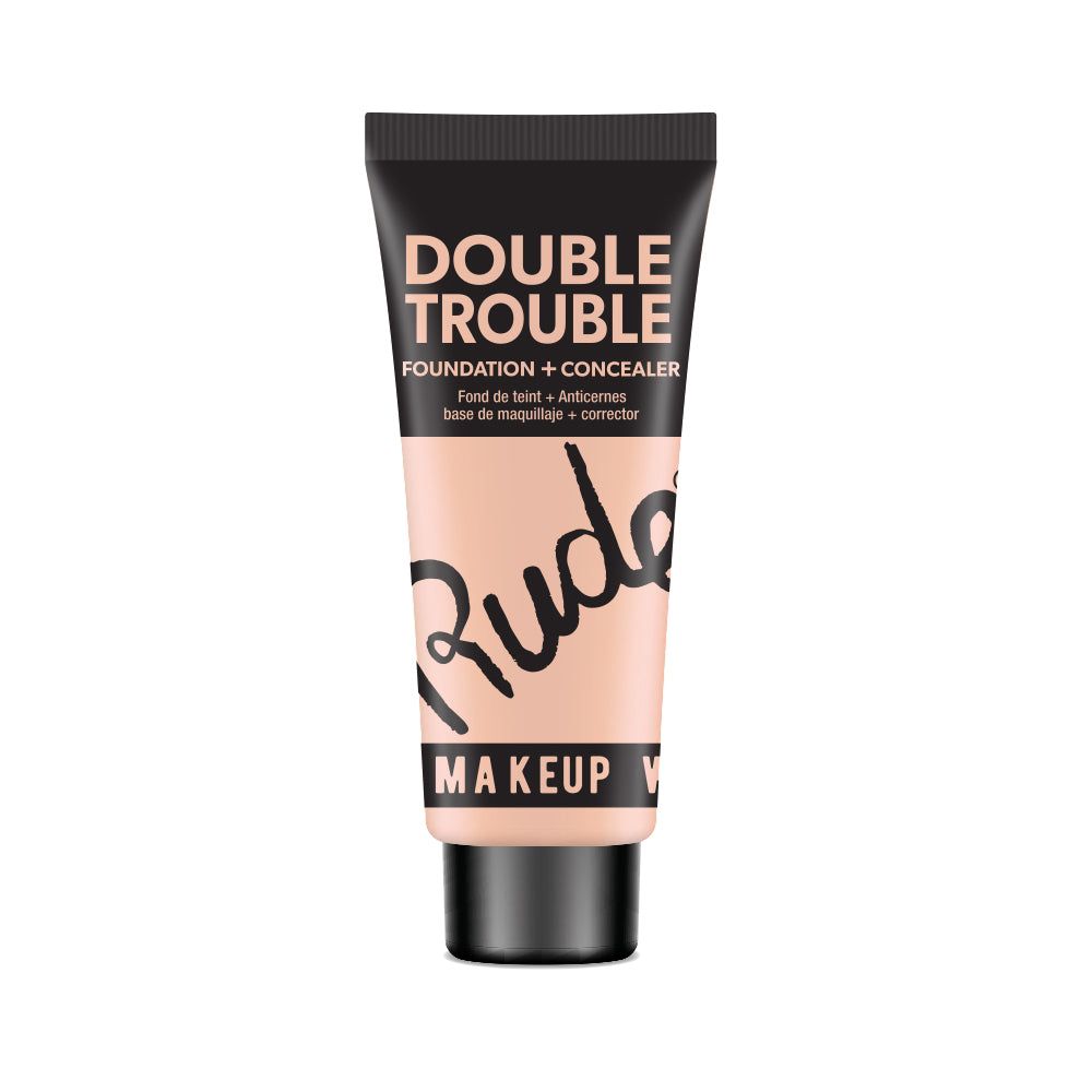 RUDE Double Trouble Foundation + Concealer-RUDE Double Trouble Foundation + Concealer